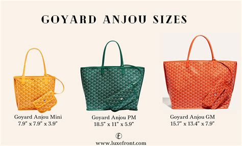 goyard beach tote bag|Goyard tote bag size comparison.